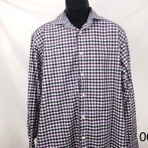 Thomas Dean Men's Dress Shirt, Size L